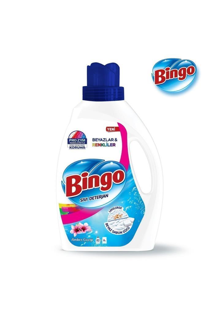 Bingo Sıvı Çamaşır Deterjanı Amber Çiçeği 2600 ml 3lü