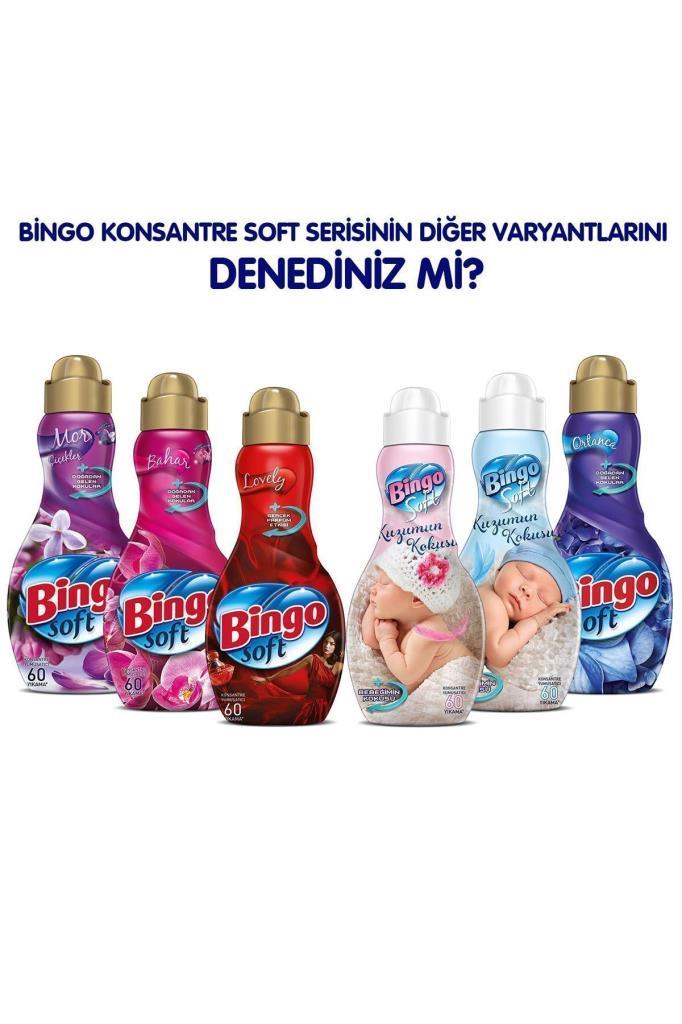Bingo Soft Konsantre Çamaşır Yumuşatıcısı Sensitive 1440 ml Ekonomipaketi 4'lü