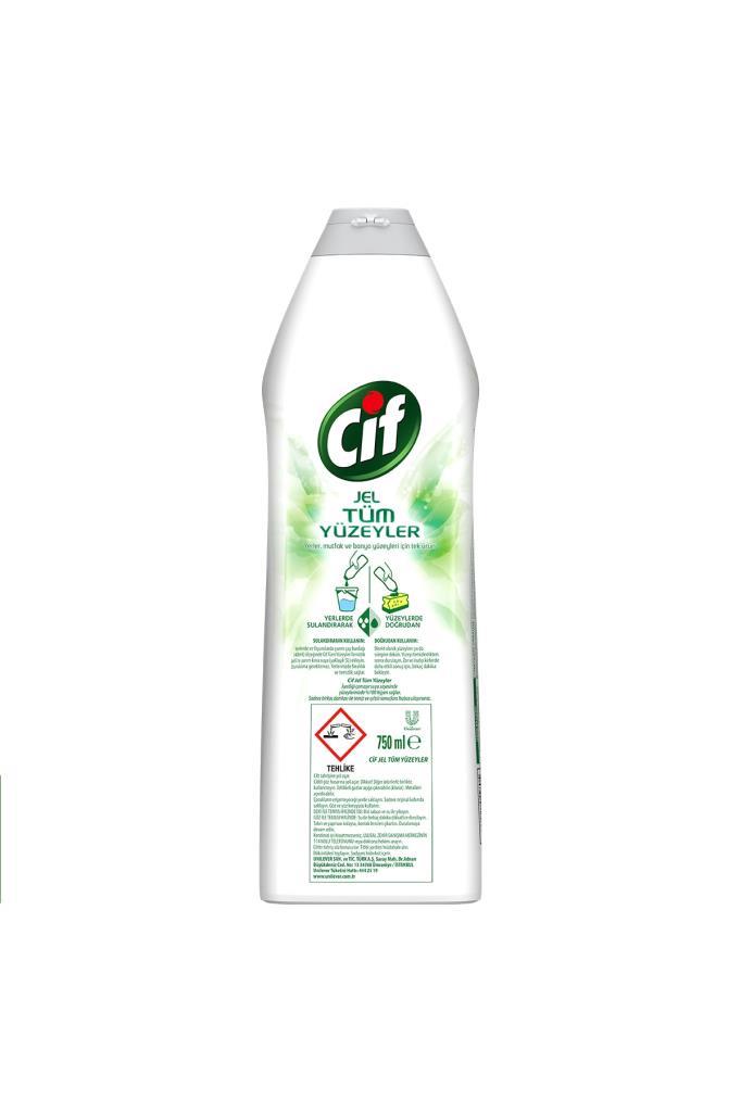 Cif Jel Tüm Yüzeyler Bahar Ferahlığı Yüzey Temizleyici 750 Ml x 4 Adet