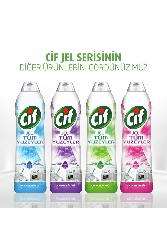 Cif Jel Tüm Yüzeyler Bahar Ferahlığı Yüzey Temizleyici 750 Ml x 4 Adet