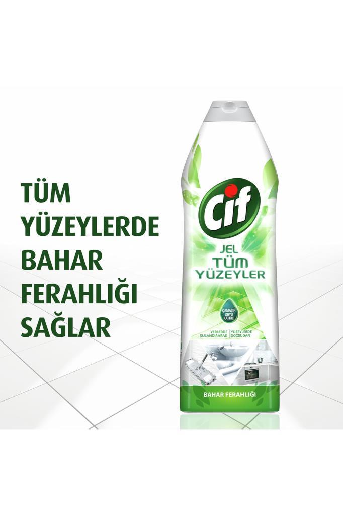 Cif Jel Tüm Yüzeyler Bahar Ferahlığı Yüzey Temizleyici 750 Ml x 4 Adet