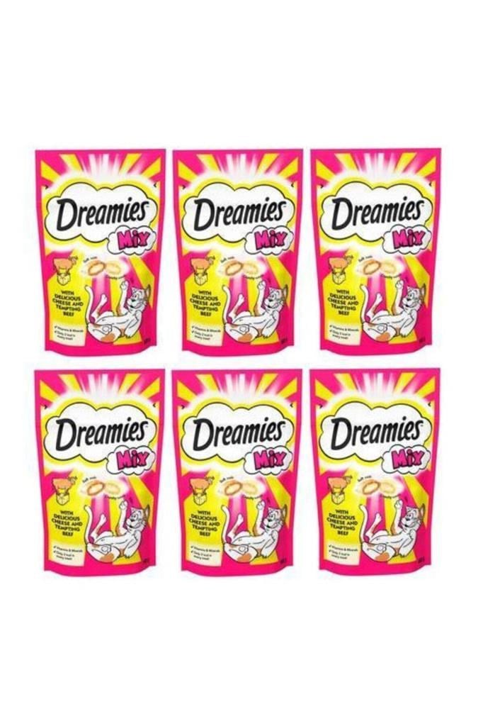 Dreamies Mix Sığır Etli Ve Peynirli Kedi Ödülü 6x60 gr