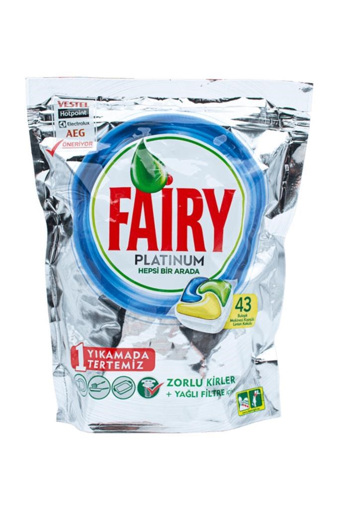 Fairy Platinum Bulaşık Makinesi Deterjanı Kapsülü Limonlu 43'lü
