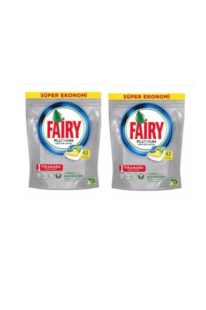 Fairy Platinum Bulaşık Makinesi Deterjanı Kapsülü Limonlu 43'lü
