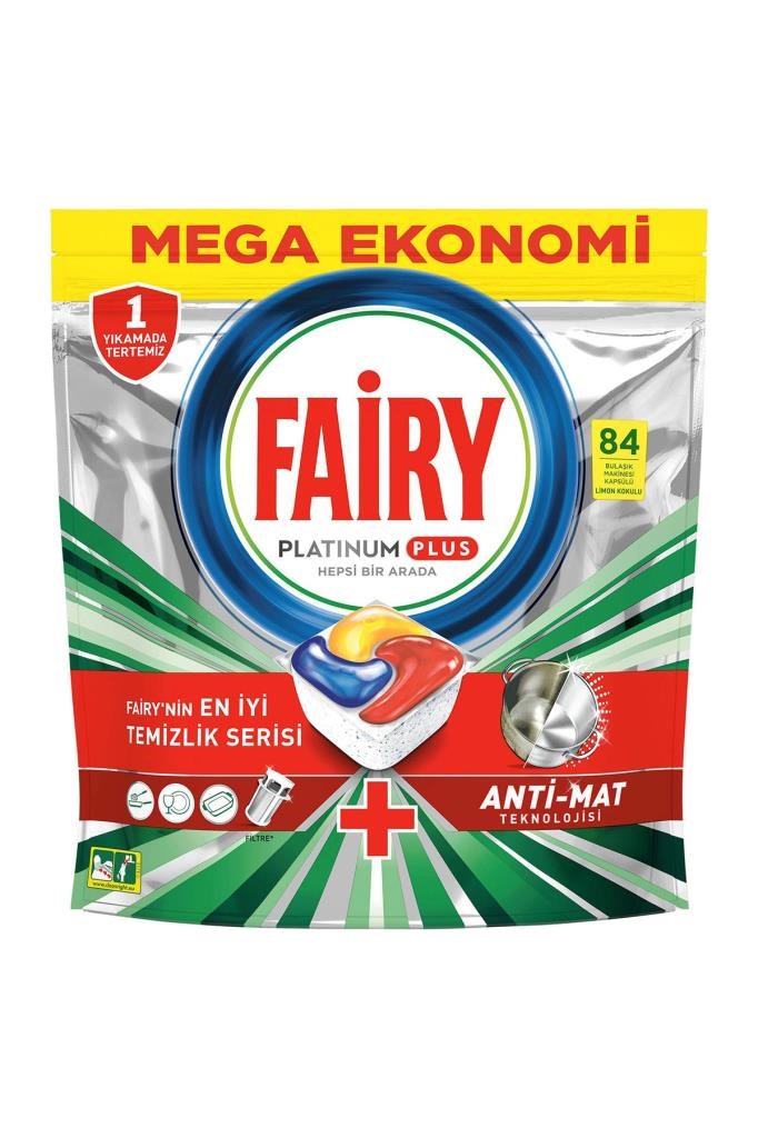 Fairy Platinum  Det.84 Tablet  Limon Kokulu 7932