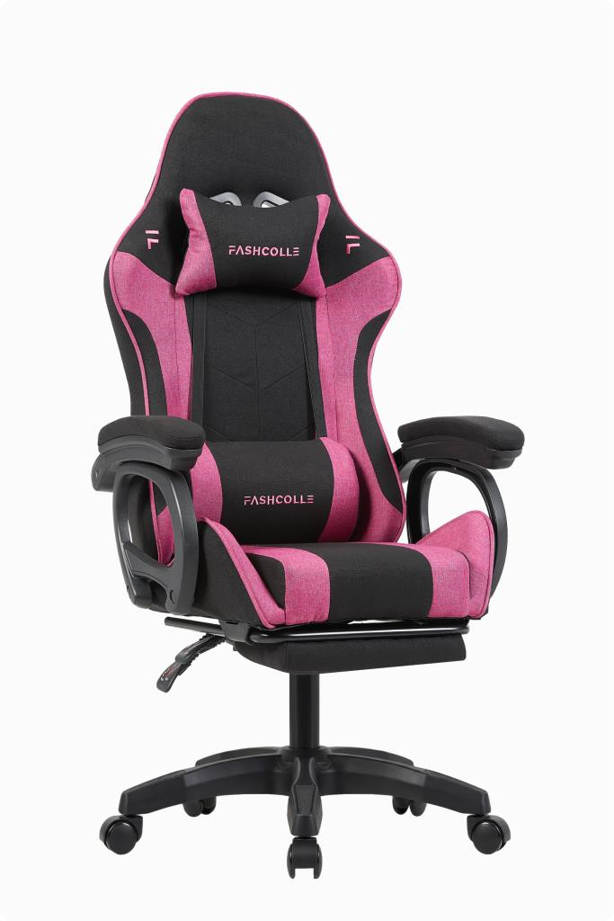 Fashcolle Dynamic Air Kumaş Pink Masajlı Oyuncu Koltuğu