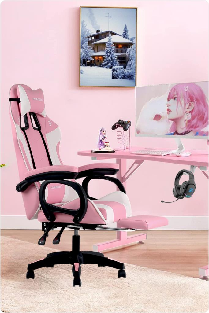 Fashcolle Dynamic Pink Masajlı Oyuncu Koltuğu