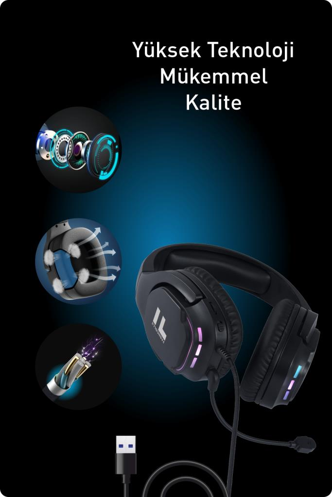 Fashcolle G900 7.1 Virtual Sound Oyuncu Kulaklığı