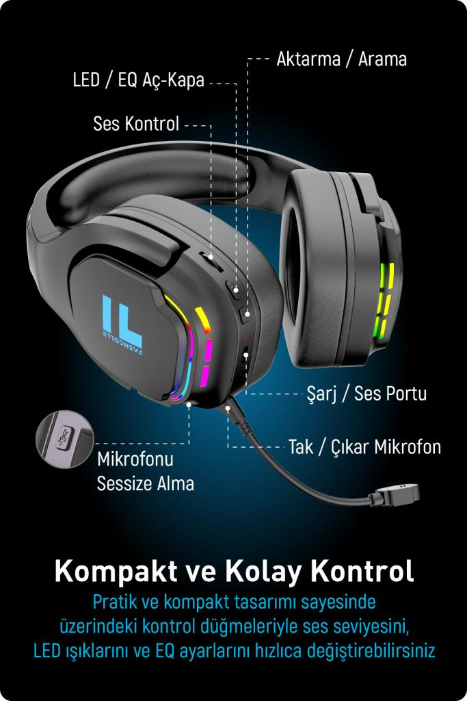 Fashcolle G926 Pro Wireless Oyuncu Kulaklığı