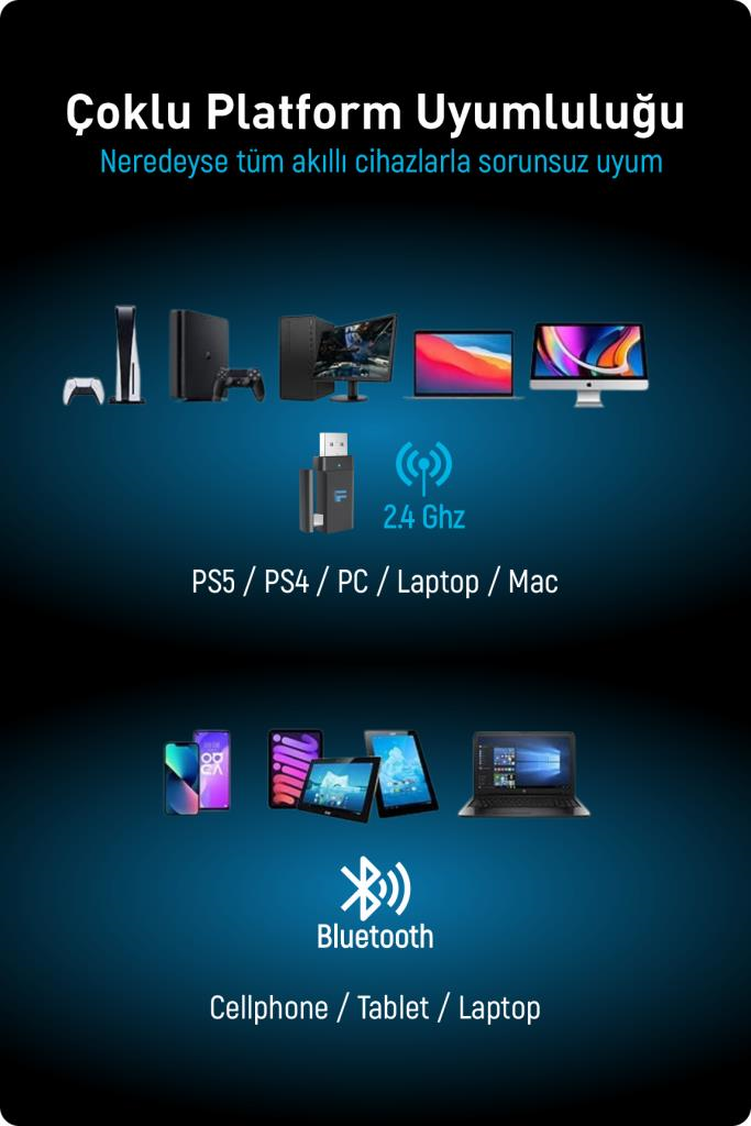 Fashcolle G926 Pro Wireless Oyuncu Kulaklığı