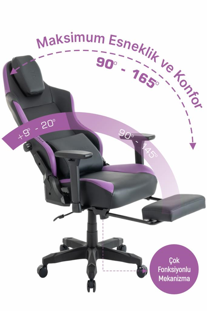 Fashcolle Globe Pro Purble Oyuncu Koltuğu
