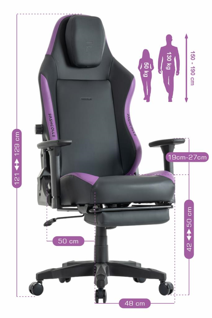 Fashcolle Globe Pro Purble Oyuncu Koltuğu
