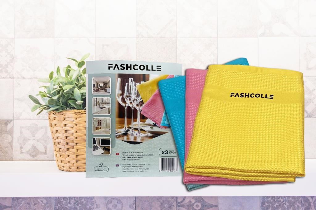 Fashcolle Mikrofiber Temizlik Bezi 3 Al 2 Öde