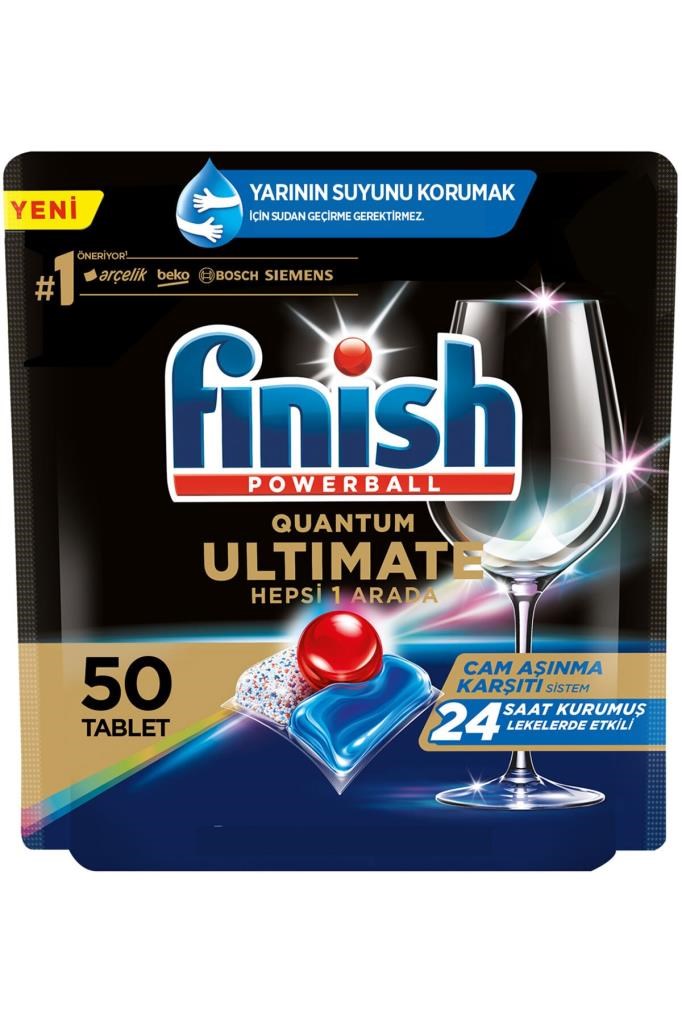 Finish Quantum Ultimate 50 Kapsül Bulaşık Makinesi Deterjanı Tableti