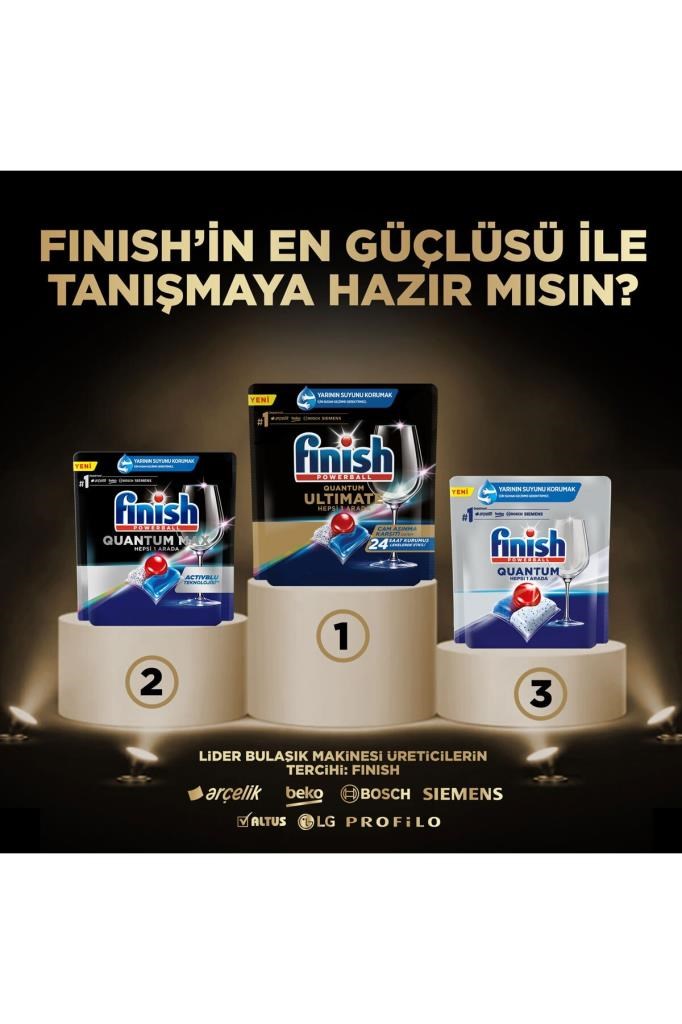 Finish Quantum Ultimate 50 Kapsül Bulaşık Makinesi Deterjanı Tableti