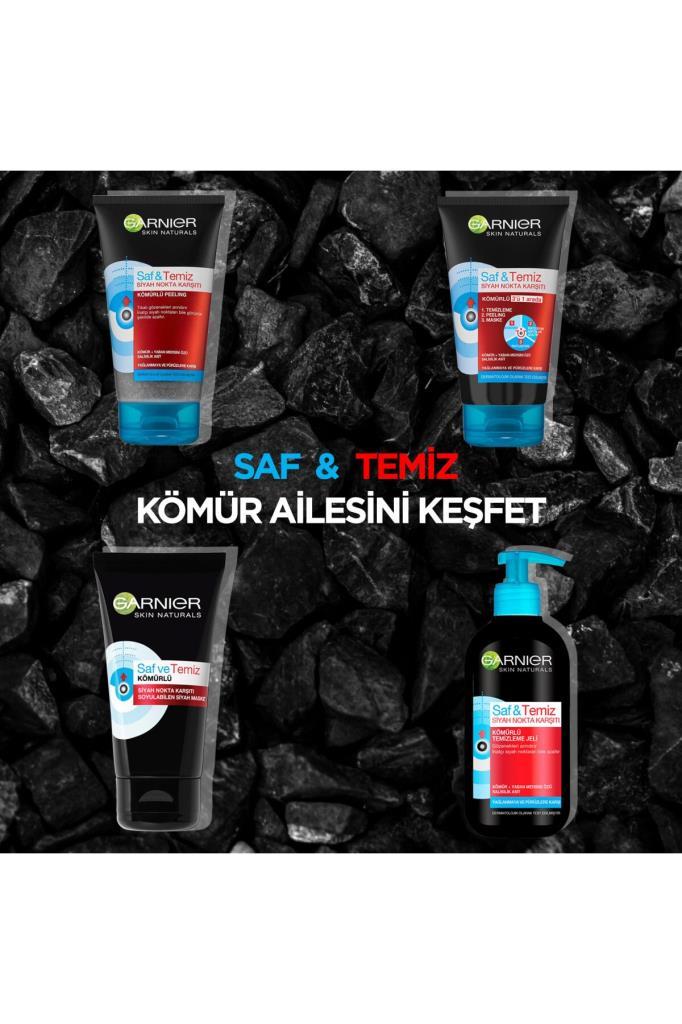 Garnier Saf & Temiz Siyah Nokta Karşıtı Kömürlü Temizleme Jeli 200ml