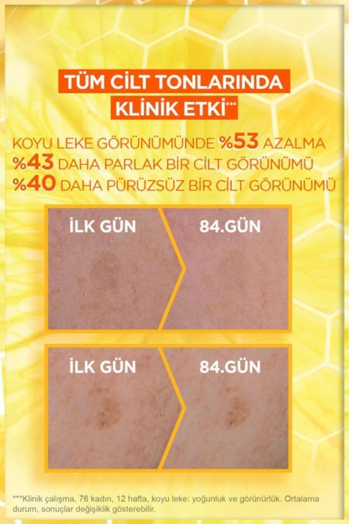 GarnierC Vitamini Parlak Günlük Güneş Koruyucu Fluid Yüz Kremi Görünmez Doku Spf50 40ml
