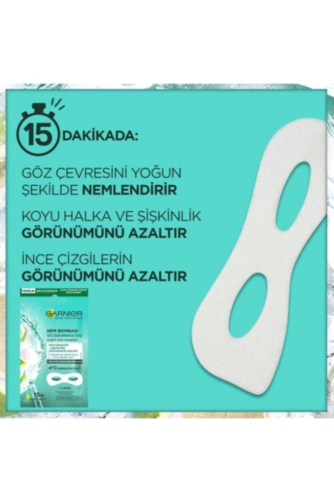 GarnierNem Bombası Göz Şişkinliğine Karşı Kağıt Göz Maskesi