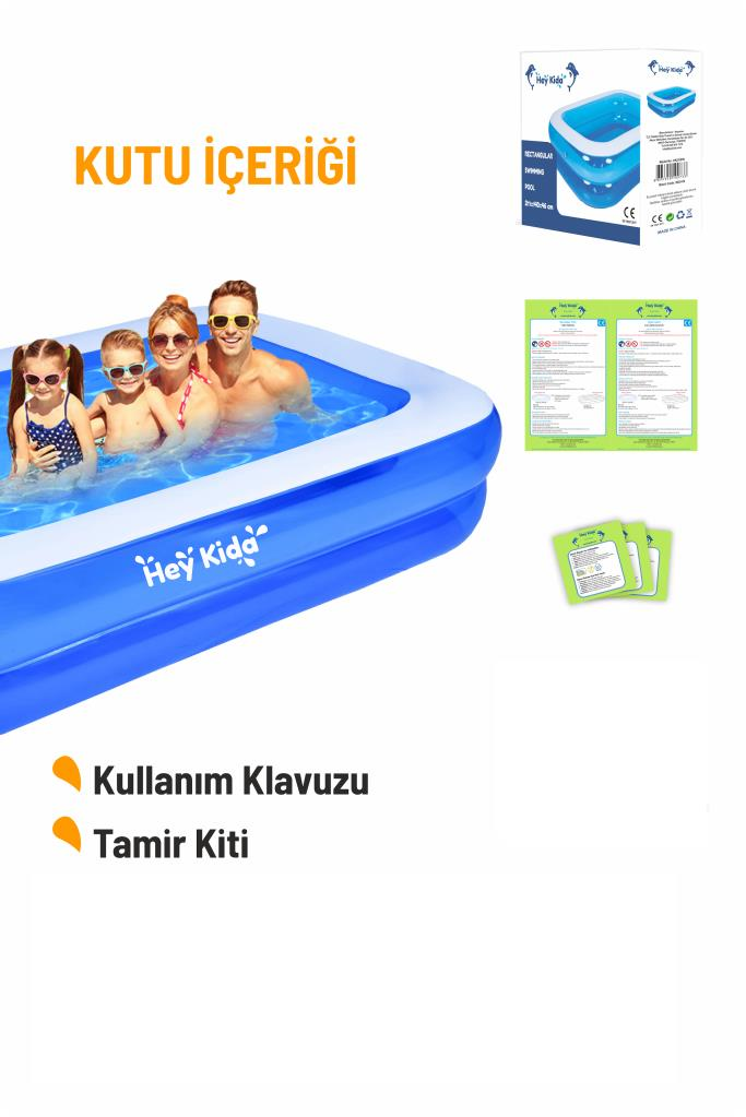 Heykida Büyük Boy Aile Havuzu ( 211x140x46)