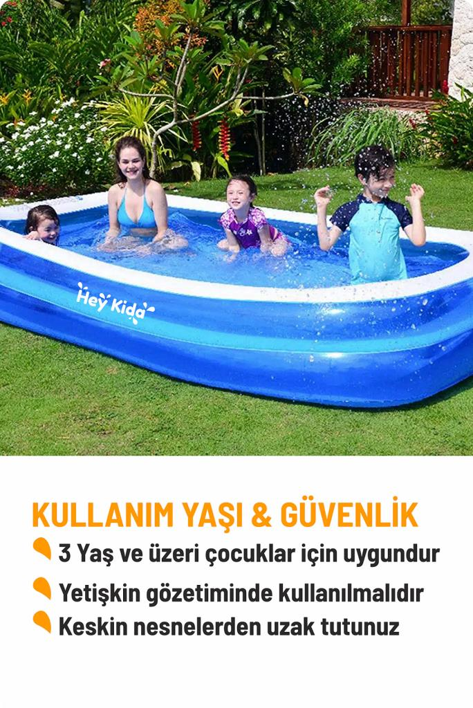 Heykida Büyük Boy Aile Havuzu ( 211x140x46)