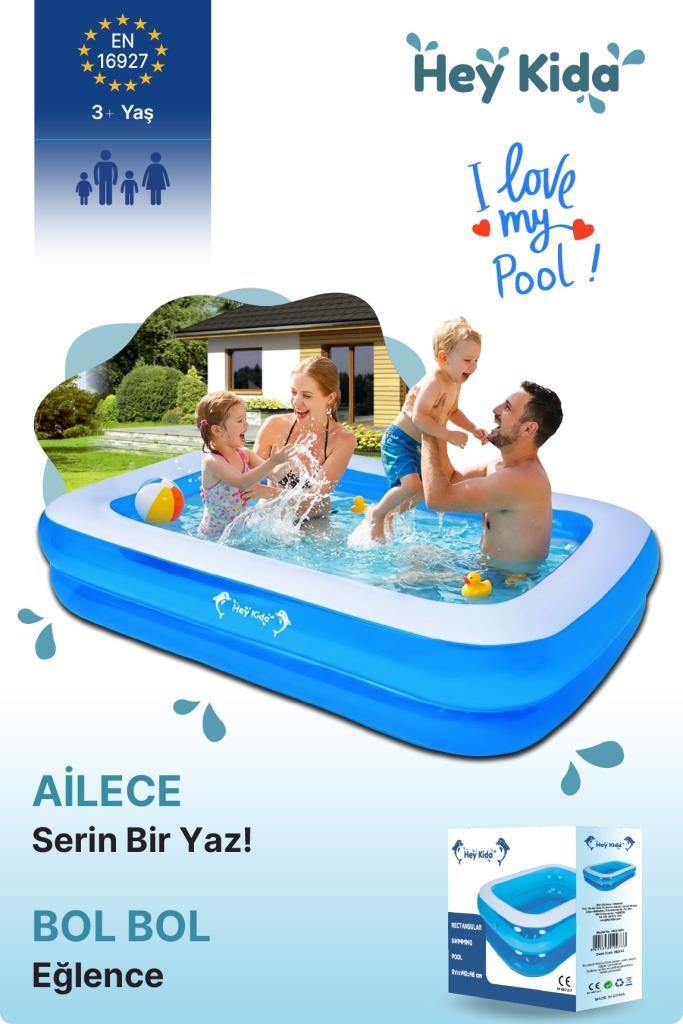 Heykida Swim Safe Dikdörtgen Havuz 265x175x50cm