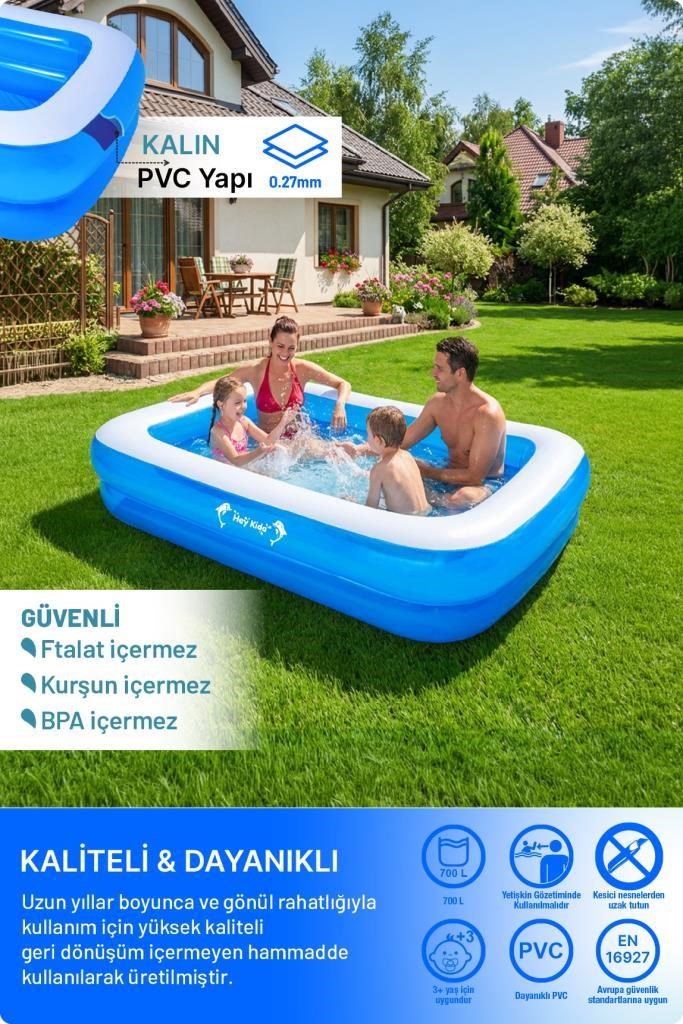 Heykida Swim Safe Dikdörtgen Havuz 305x183x50