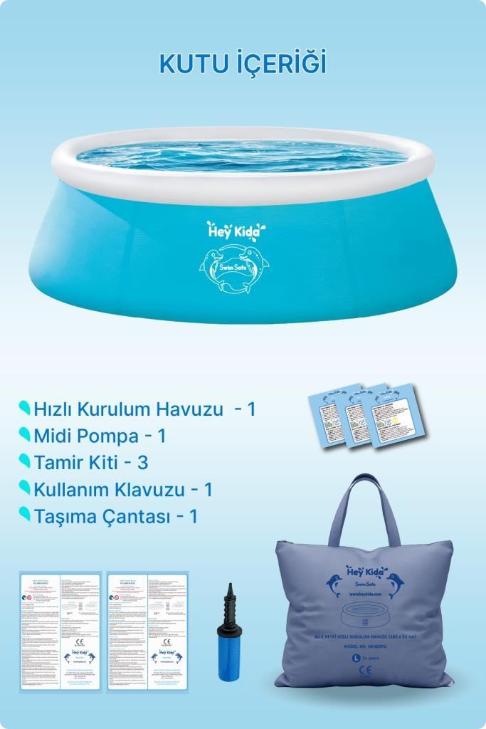 Heykida Swim Safe Hızlı Kurulum Havuzu 183x51cm