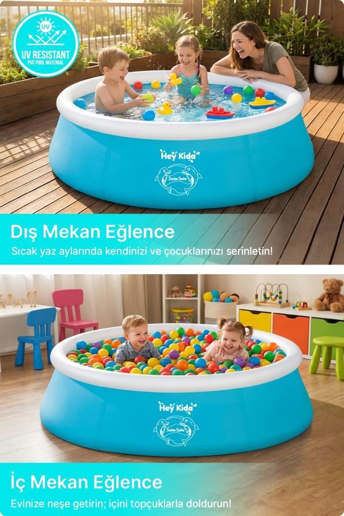 Heykida Swim Safe Hızlı Kurulum Havuzu 152x51cm