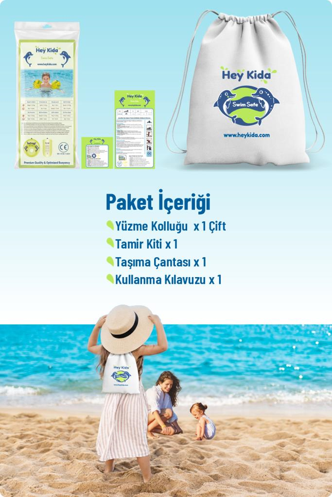 Heykida Swim Safe Yüzme Yardımcısı Deniz Kolluğu 1-6 Yaş