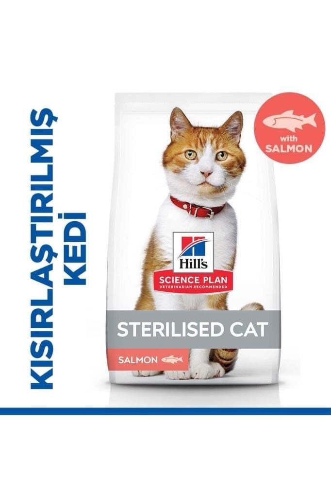 Hill's Hill’s Scıence Plan Sterilised Somon Balıklı Kısırlaştırılmış Kedi Maması 3 Kg