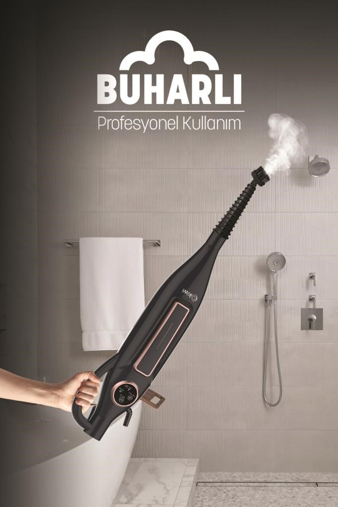 Kiwi Ksc-4220 Çok Fonksiyonlu Ayarlanabilir Seviyeli 10 Aparatlı Dikey Buharlı Mop - Buharlı Temizleyici