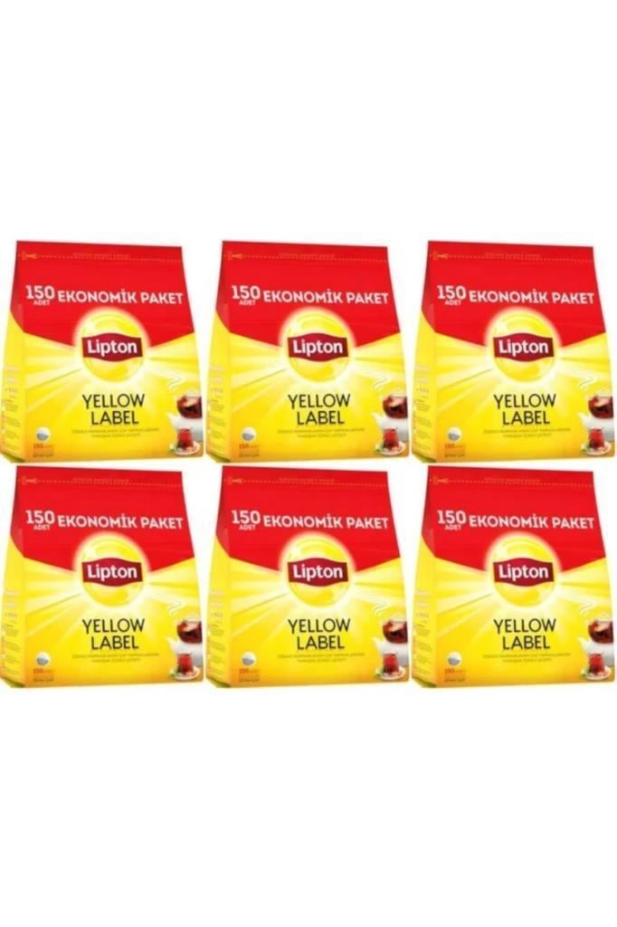 Lipton Yellow Label Demlik Siyah Poşet Çay 150 Adetli 6 Paket