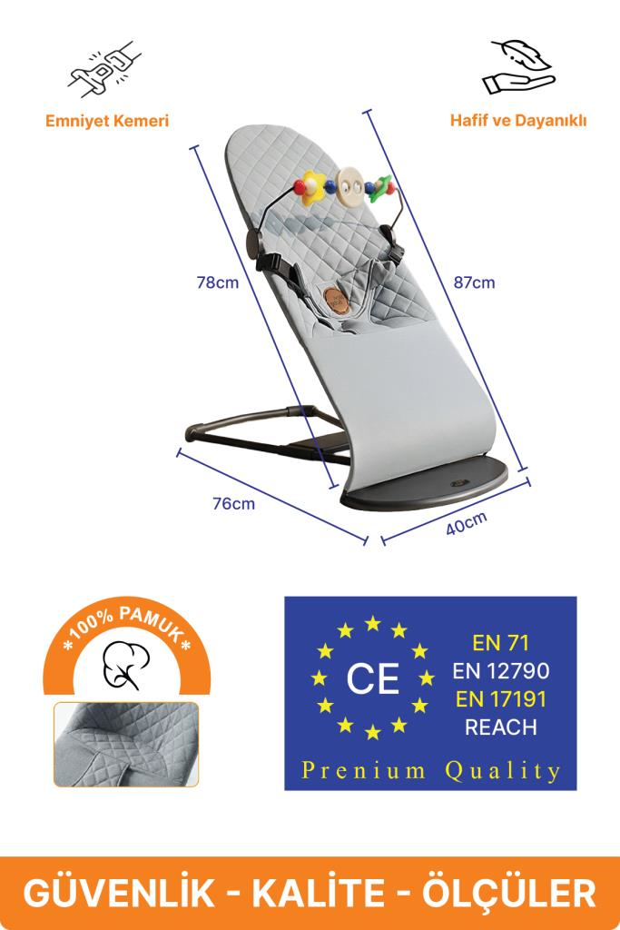 Livenzi Mobibaby Anakucağı Cotton Deluxe - Gri