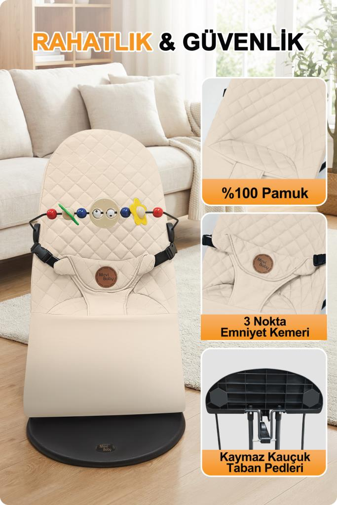 Livenzi Mobibaby Anakucağı Cotton Deluxe - Bej