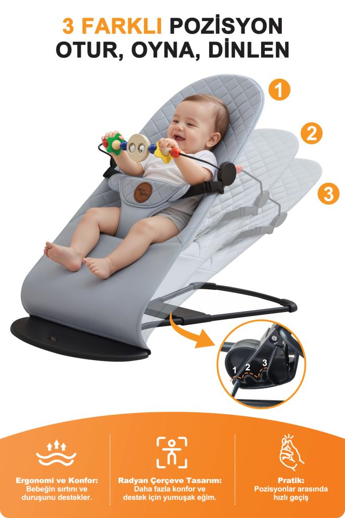 Livenzi Mobibaby Anakucağı Cotton Deluxe - Gri