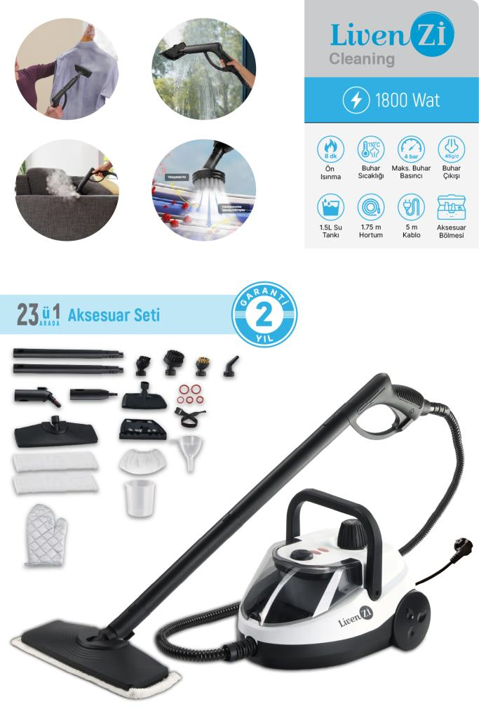 Livenzi WJ-578 Buharlı Temizlik Makinesi