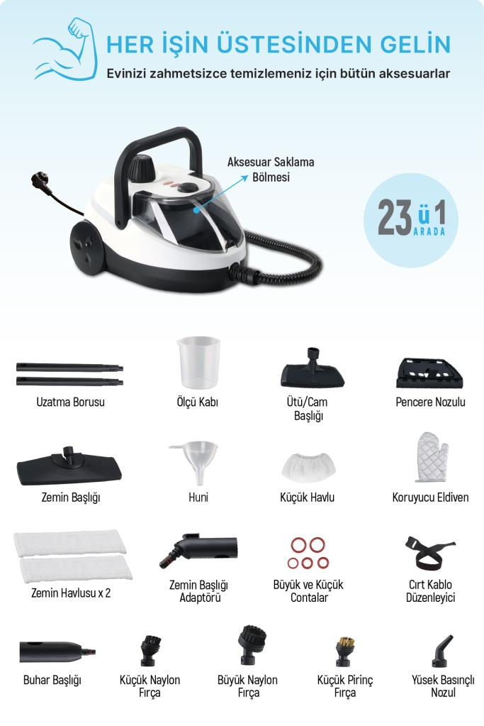 Livenzi WJ-578 Buharlı Temizlik Makinesi