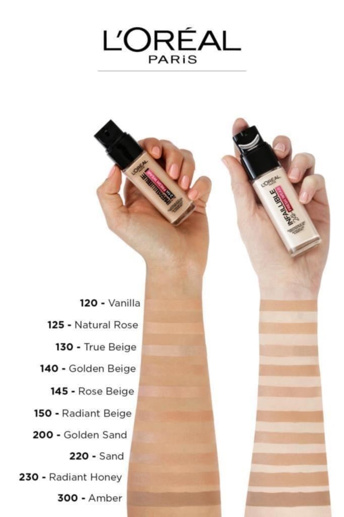 L'Oréal Paris Infaillible 24h Fondöten 125 Natural Rose