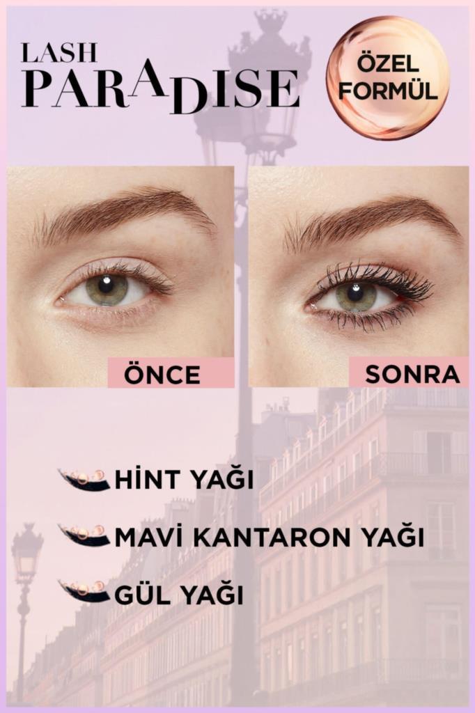 L'Oreal Paris Lash Paradise Intense Black Ekstra Siyah Maskara