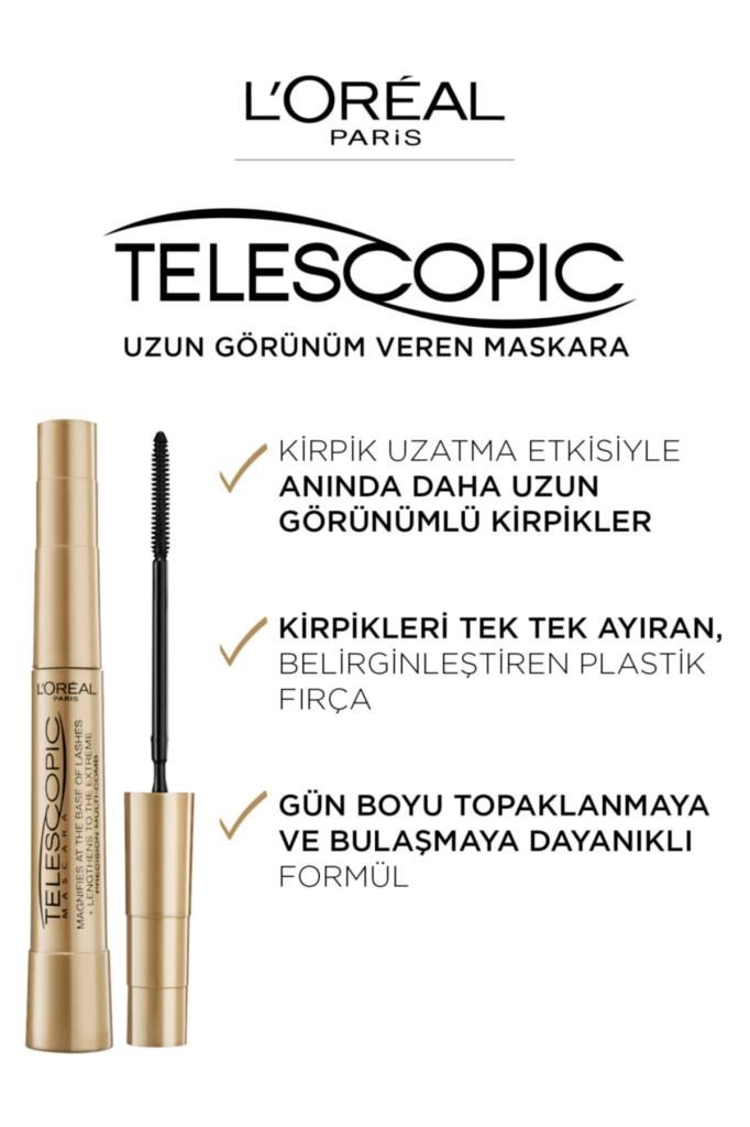 L'Oreal Paris Telescopic Siyah Maskara 2'li Set