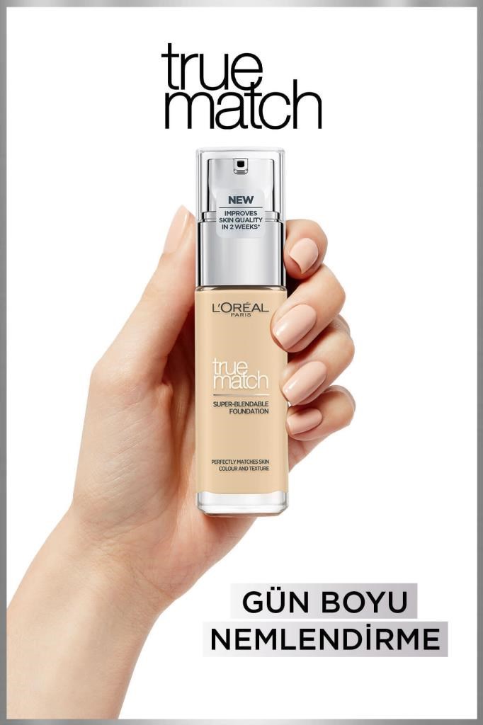 L'Oreal Paris True Match Bakım Yapan Fondöten 1N IVORY