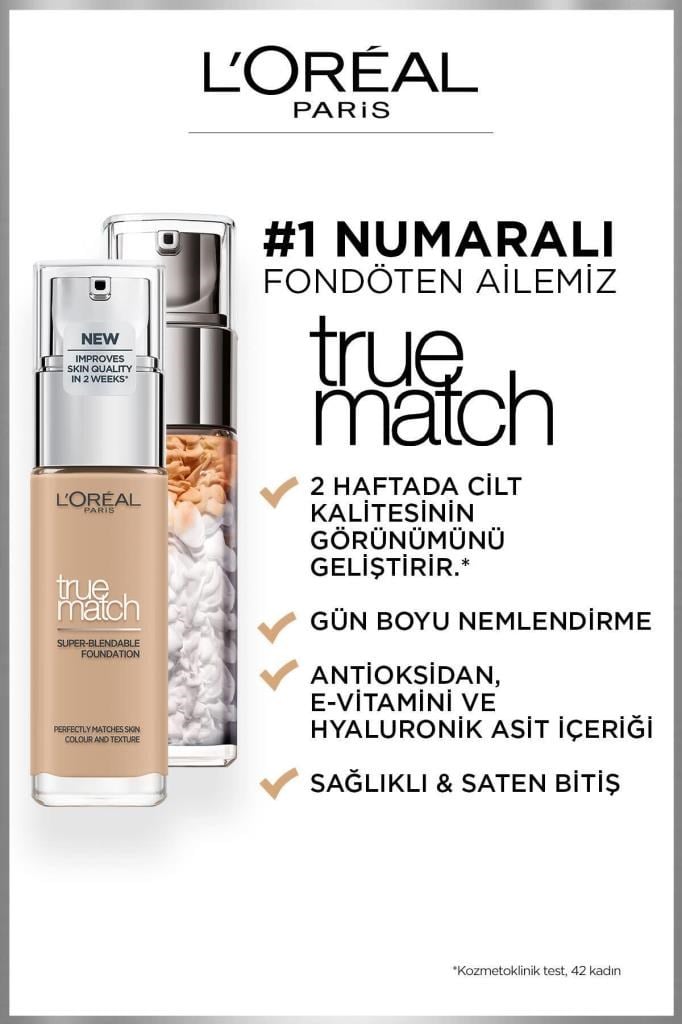 L'Oreal Paris True Match Bakım Yapan Fondöten 2N VANILLA