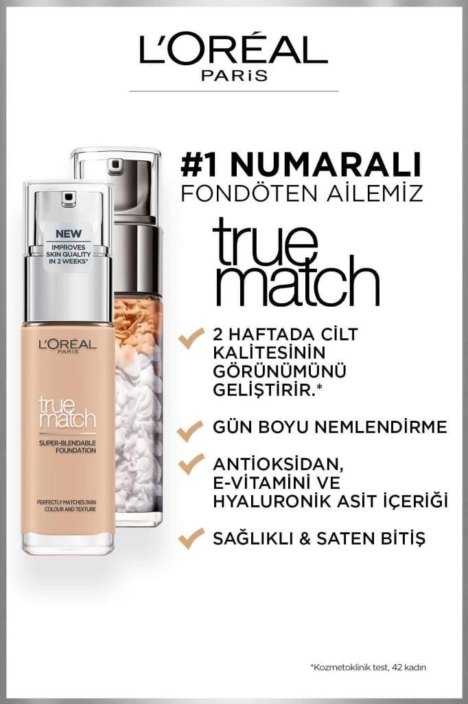 L'Oreal Paris True Match Fondöten 2R Rose Vanilla