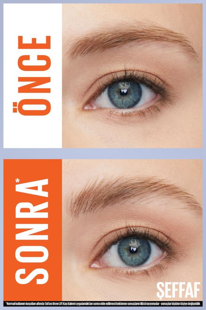 Maybelline New York Kaş Kalemi Tattoo Brow Lift Stick 00 Clear