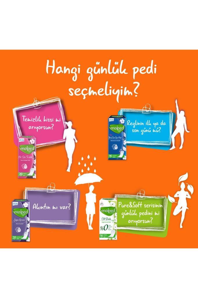 Molped Aktif Günler Günlük Ped 100 Lü
