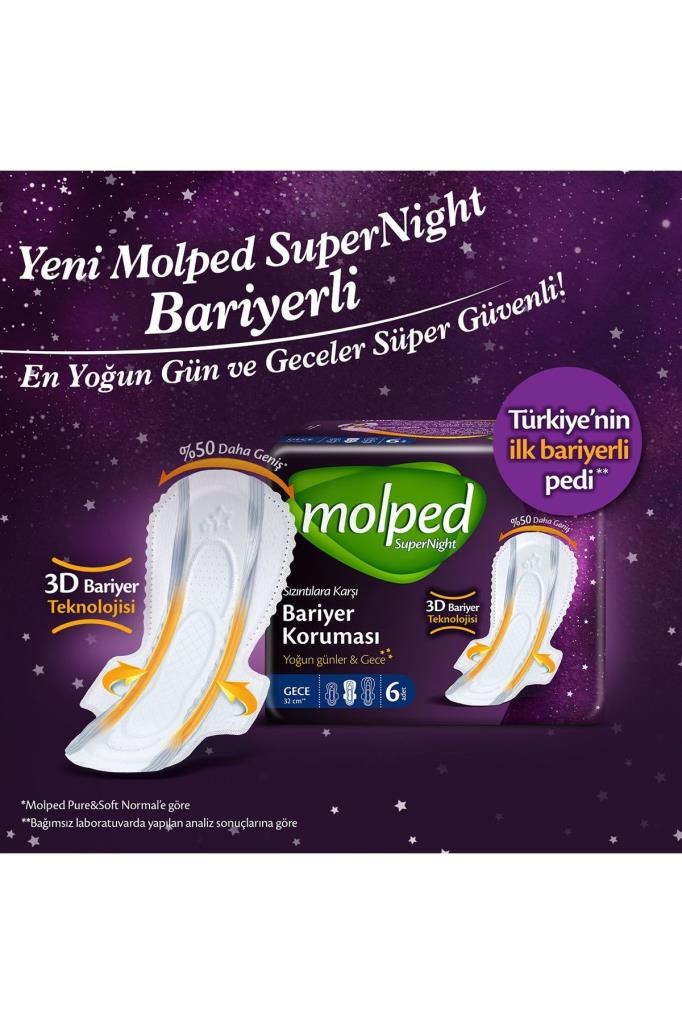 Molped Supernight Uzun Avantajlı Dev Fırsat Paketi 52 Adet