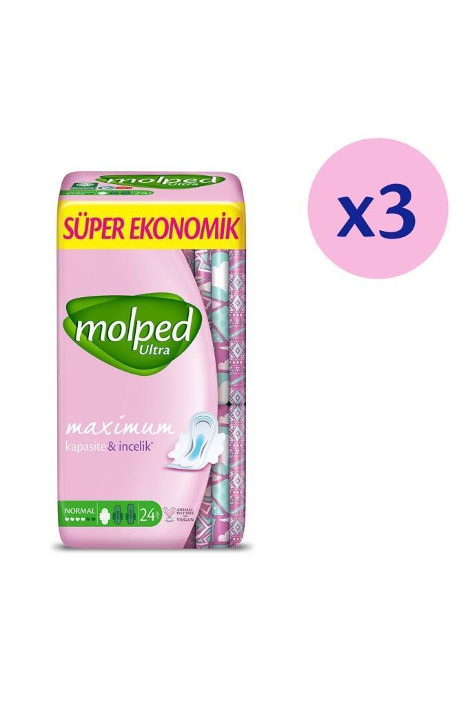 Molped Ultra Hijyenik Ped Normal Süper Avantaj Paketi 72 Adet