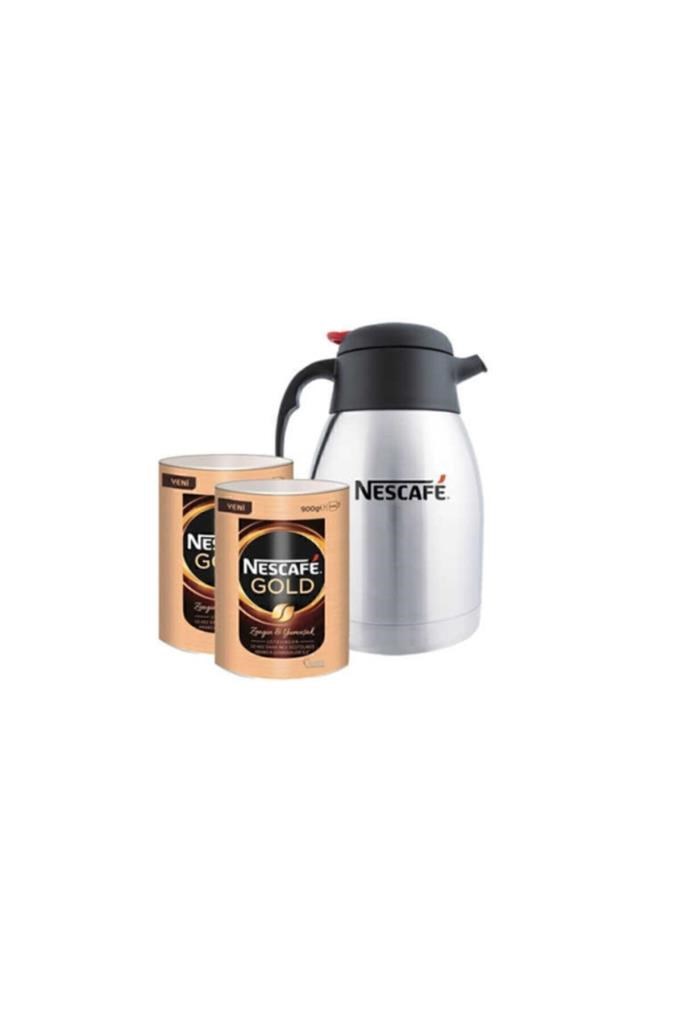 Nescafe Gold Eko Paket 2 Adet Alana 900 Gr. Termos Hediyeli