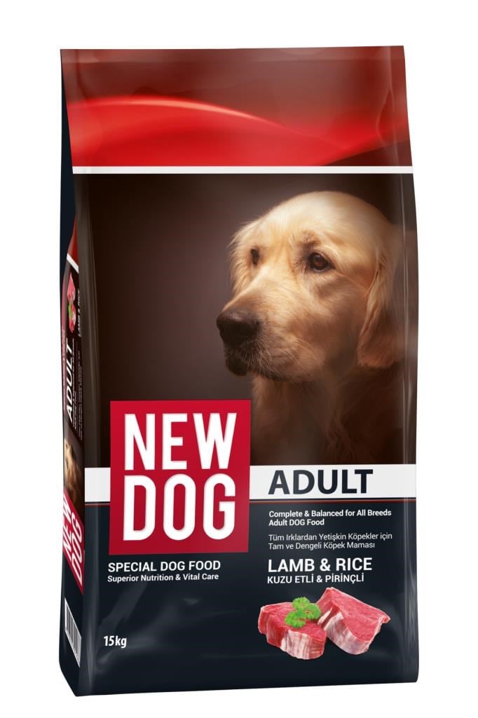 New Dog NewDog Kuzu Etli Pirinçli Yetişkin Köpek Maması 15 kg