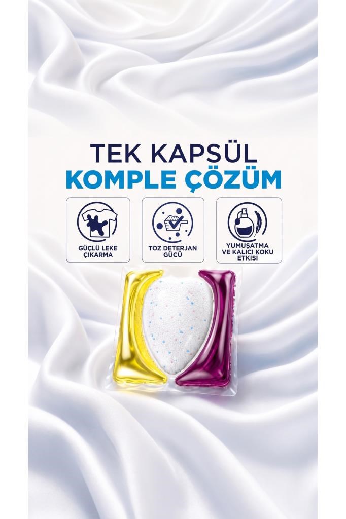 Peros Pratik Matik Çamaşır Deterjanı Kapsülü - Tableti 52 Adet Beyazlar (2PK*26)